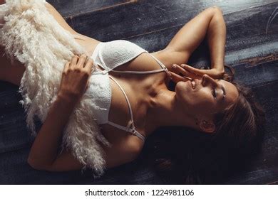 Blonde Woman Underwear On White Stock Photo 1224981106 Shutterstock