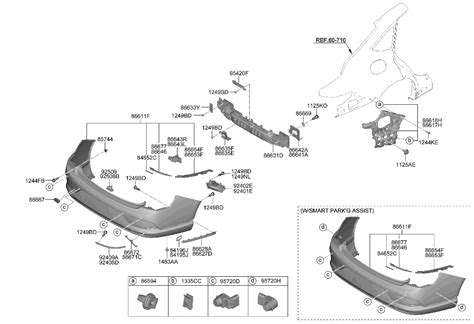 Ji Genuine Hyundai Piece Rr Bumper Side Rh