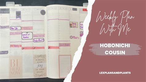 Week 9 Plan With Me Hobonichi Cousin Preparing For March YouTube