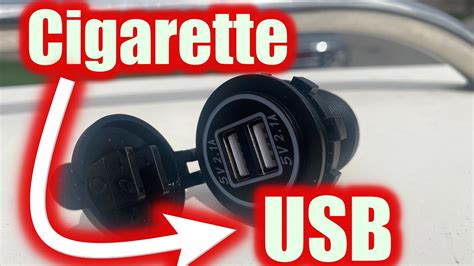 How To Replace Cigarette Lighter Socket With Usb Charger Port Youtube