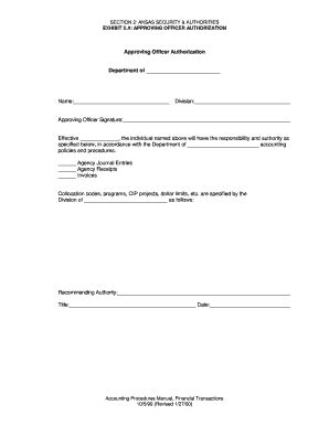 Fillable Online Doa Alaska Approving Officer Authorization Affidavit