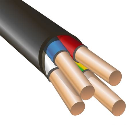 Кабель силовой ВВГнг(А)-LS 4х10 круглый медный ГОСТ 31996 Электрокабель ...
