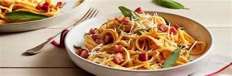 Butternut Squash Carbonara Pasta Recipe Saputo Cheese Recipe