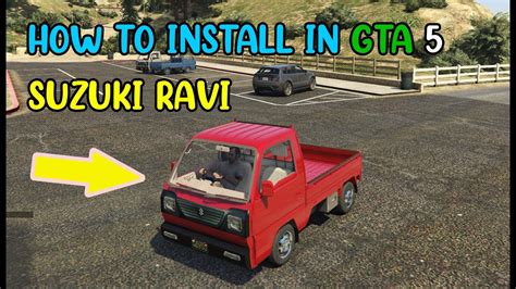 SUZUKI RAVI HOW TO INSTALL IN GTA 5 REAL LIFE MOD 4 YouTube