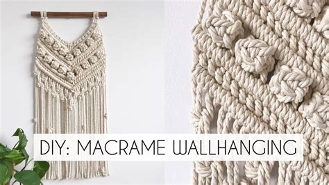 Diy Macrame Wallhanging Macrame Pattern Diy Boho Decor Step By