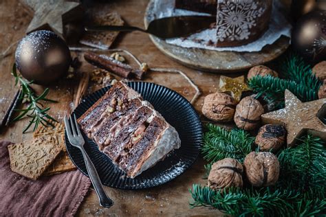 Torten Advent Schoko Walnuss Torte Mit Rum Culirena