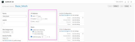 AP Mesh Use Cases - Mist