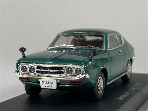 【やや傷や汚れあり】ニッサン バイオレット Nissan Violet 1973 143 アシェット国産名車コレクション