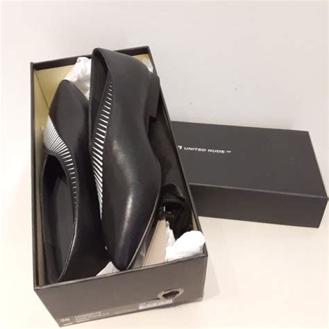 United Nude Shoes Nib Un United Nude Zink Peek Pump Lo Heel In Black White Poshmark