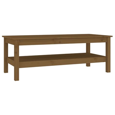 Ledivil Table Basse Marron Miel X X Cm Bois Massif De Pin