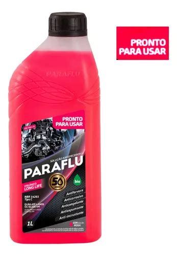 Aditivo Radiador Paraflu Orgânico Pronto Uso Rosa 1 Litro