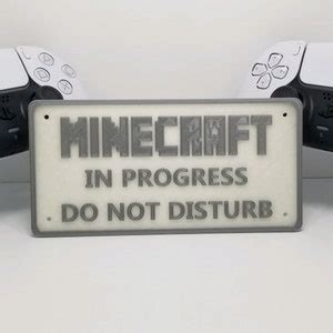 MINECRAFT Glow in the Dark Decorative Gaming Sign - Etsy