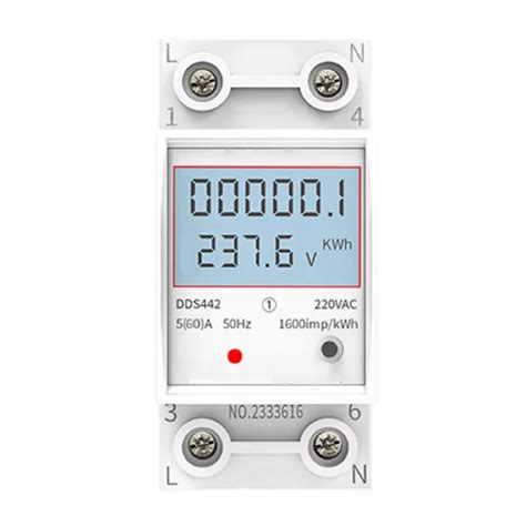 COMPTEUR D ÉNERGIE MONOPHASÉ de haute qualité avec écran LCD contrôle