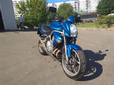 Купить б у Kawasaki ER n инжектор передач в Москве синий naked bike года на Авто ру ID