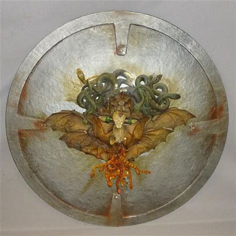 DA VINCI'S DEMONS LEONARDO DA VINCI TOM RILEY SCREEN USED MEDUSA SHIELD