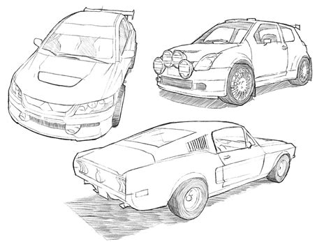 Car Drawing Techniques on Behance