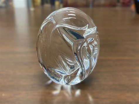 Steuben Art Glass Elephant Hand Cooler 5511 Lloyd Atkins Etsy