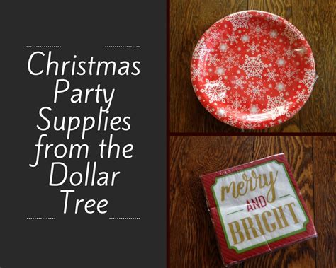 Christmas Party Supplies from the Dollar Tree