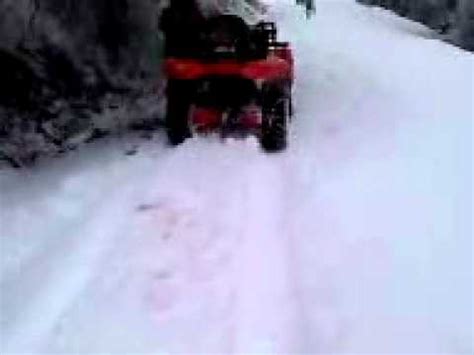 Quad Ride In The Snow YouTube