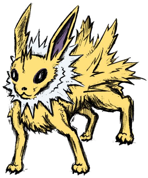 135 Jolteon By Beholderr On Deviantart