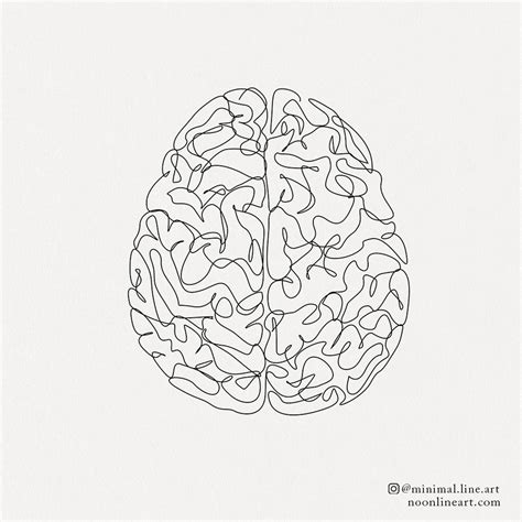 Abstract Brain No. 1 | Tattoo Permission Form - Noon Line Art