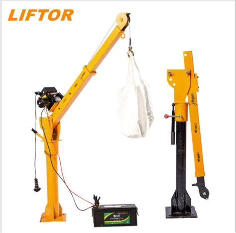 Small Truck Lift Crane Pickup Truck Crane Small Trailer Crane Dc 12v