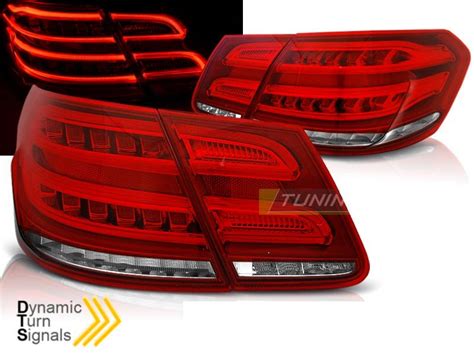 Paire De Feux Arriere Mercedes Classe E W Full Led Rouge