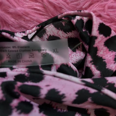 Pink Leopard Print Bikini Never Worn Top Is A Depop