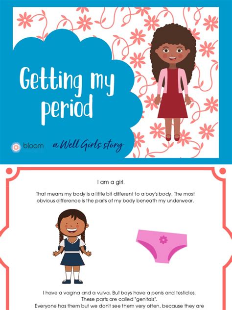 Getting My Period - Social Story For Girls in Early Puberty | PDF ...