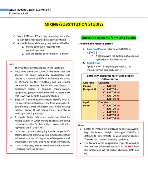 solution mixing studies studypool