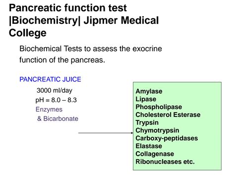 SOLUTION Pancreatic Function Test Read Studypool