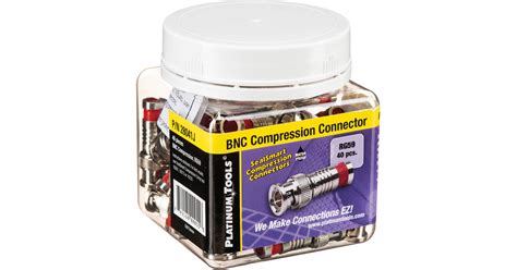 Platinum Tools BNC Nickel SealSmart Coaxial RG 59 28041J B H