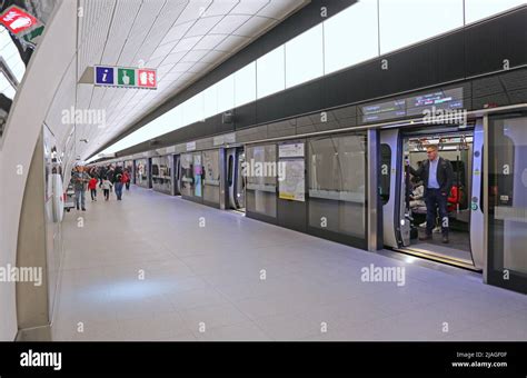 London, UK. The new Elizabeth line (Crossrail) station at Tottenham ...