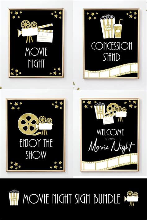 Movie Night Decor Ideas Movie Night Birthday Ideas Birthday Movie