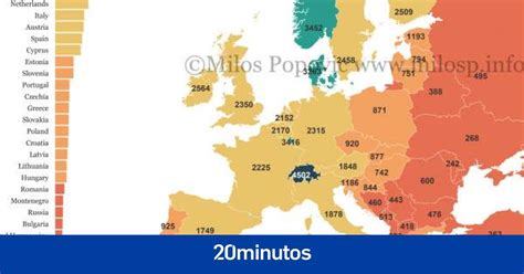 El Revelador Mapa De Los Salarios Netos Medios En Europa