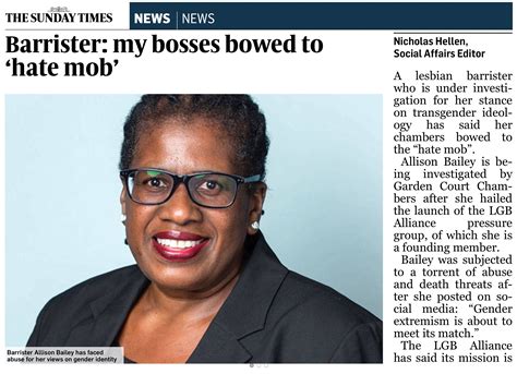 [Please Read] Allison Bailey is suing Stonewall to stop them policing