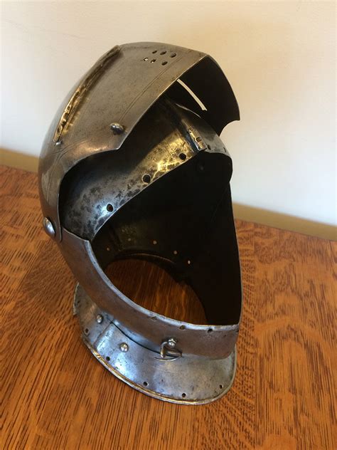 Close Burgonet Helmet Historic Jamestowne