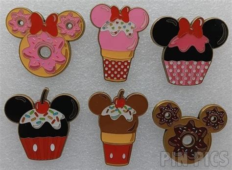 Pp Loungefly Mickey And Minnie Desserts Set Mystery Hot Topic Pinpics