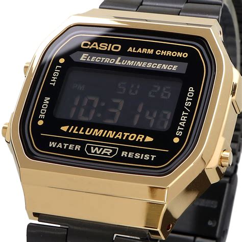 CASIO カシオ 腕時計 メンズ レディース チープカシオ チプカシ 海外モデル デジタル A168WEGB 1B a168wegb