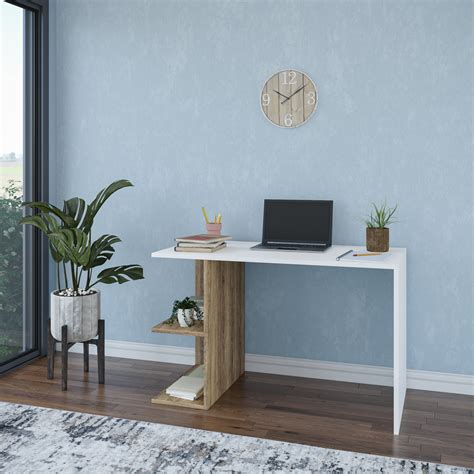 Latitude Run 2 Tier Modern Desk Wayfair