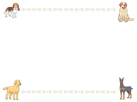 Dogs And Bones Frame Openclipart