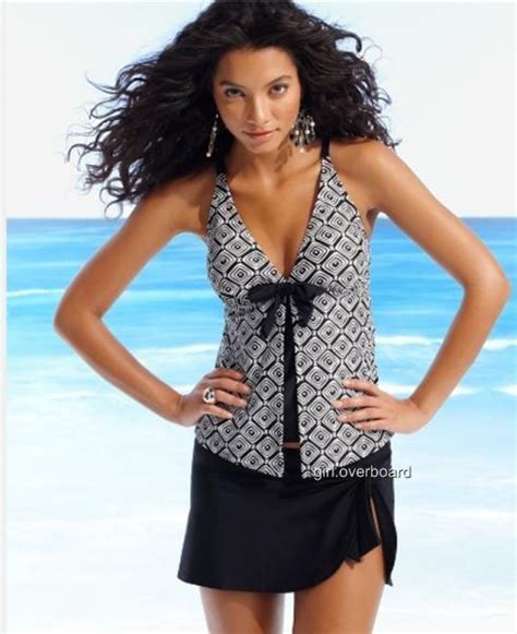 ♥tropical Honey♥flyaway Tankini Skirtbikini♥swimsuit Swimwear Swimming