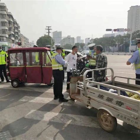 邳州交警“动真格”！开展电动三轮车四轮车专项整治 执法