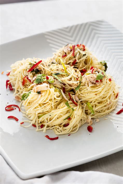 Crab Lime And Chilli Angel Hair Pasta Zoe Bingley Pullin