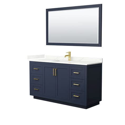 Wyndham Collection Miranda 60" Freestanding Single Bathroom Vanity with