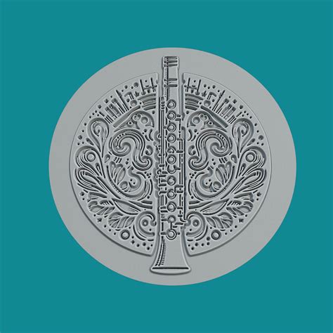 3d File Clarinet Music Medallion Clarinet 3d Print Model 🎵 ・3d Printer