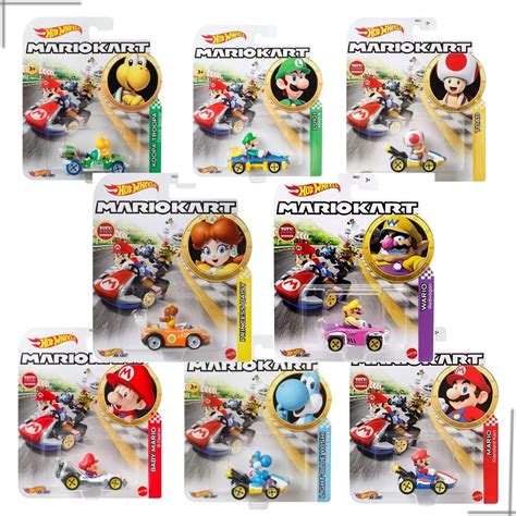 Hot Wheels Mario Kart Mario Bros Movie 1 64 Mattel Mario Luigi Toad Waluigi Shy Guy Koop Troopa