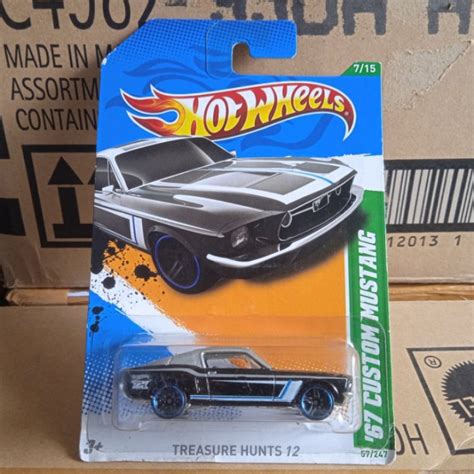 Jual Hot Wheels Hotwheels Custom Mustang Treasure Hunt Reguler Th Reg Shopee Indonesia