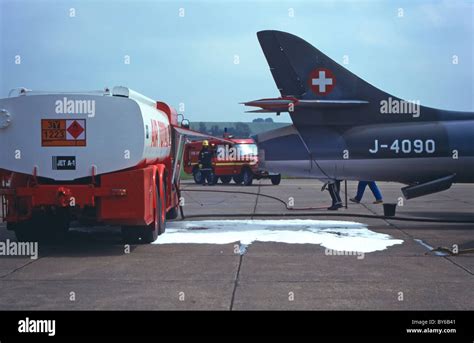 Foam On Jet Aircraft Fuel Spillage Stock Photo 33946529 Alamy