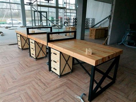 Столы в стиле лофт, заказать loft стол в Харькове Loft Office, Office ...
